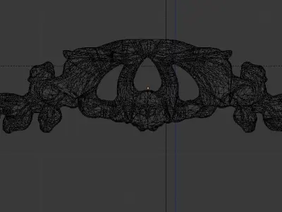 Classic decor ornament v-3D model 41 3D model