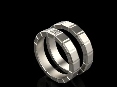 Wedding ring model 948 3D print model