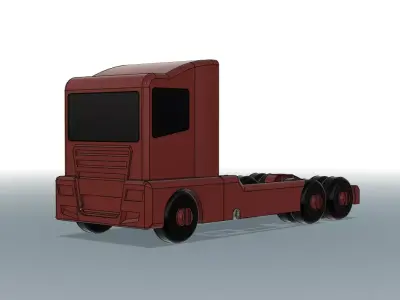 Printable and Playable Truck v1 3D print model