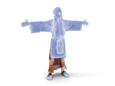 Traditional Tribal Attire model pack Low-poly 3D model