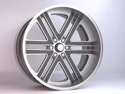 Raceline 406 OUTBREAK Wheels  Low-poly 3D model