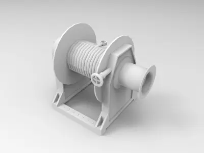 Mooring Winch 3D print model