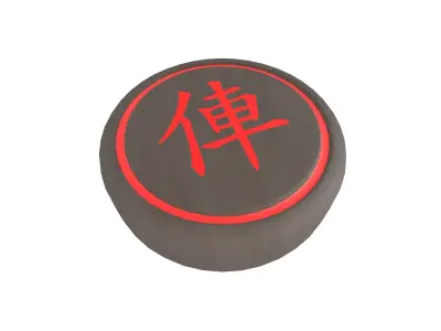 Chinese Chess Chariot v1 002 Low-poly 3D model