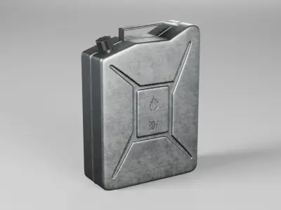 Jerrycan gas can Low-poly 3D model purchase