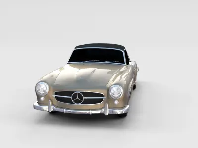 Mercedes 190SL Pack 3D model