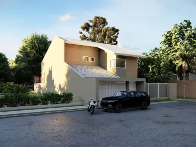 Casa Scene-villa-modern house 3D model