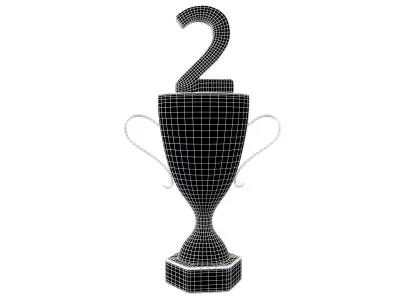 Trophy v5 001 Low-poly 3D model