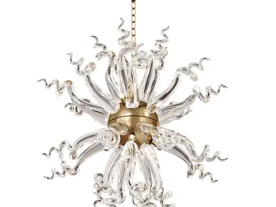 SOLAIRE MURANO GLASS CHANDELIER 3D model