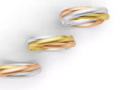 Trinity Ring Small Model 3D print model