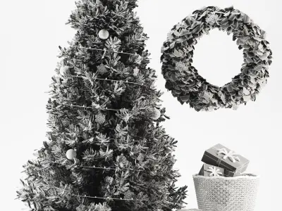 Christmas set 02 3D model