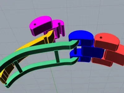 Chain bracelet clasp brand watch printable 3d design 3D print model