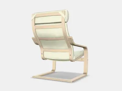 POANG Sessel Low-poly 3D model