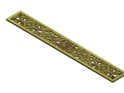 wall decor panel 3d stl model for cnc Carving 3D print model