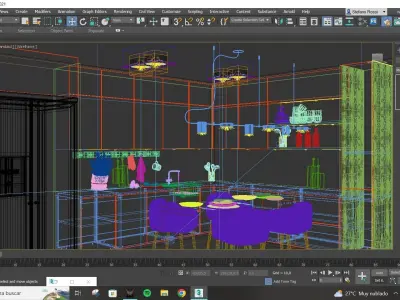 Kitchen Modernist Black Free 3D model
