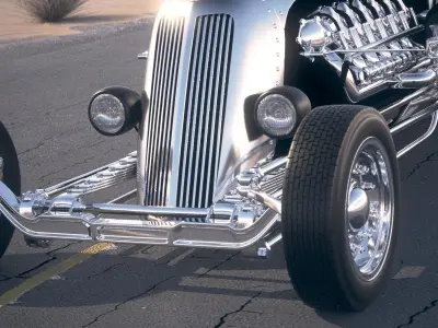 Tank Car Jay Leno desert studio 3D model