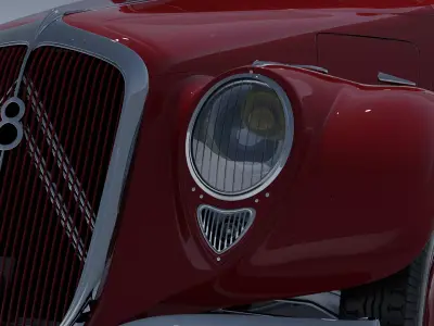 Citroen Traction 22CV V8 Exterior 3D model