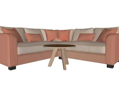 MODERN SOFA Low-poly 3D model get