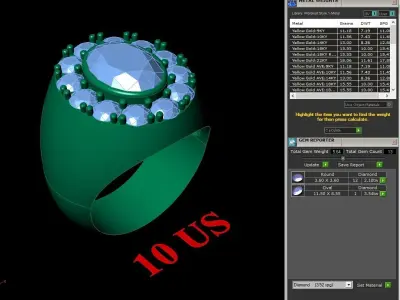 Luxury Men Rings Designs 4MR096 3D print model