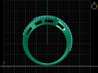 Women Ring 3DM Womens Ring 3d models 3D print model 3D print model 68