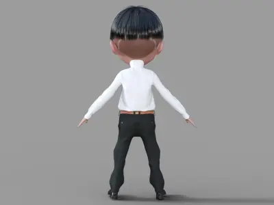 3D Model Boy In Suit 3D model