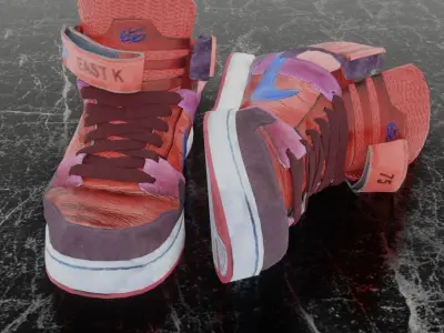 NIKE EAST K 3D SHOES Low-poly 3D model
