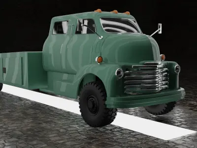 CHEVROLET COE TRUCK 1949 V3 3D print model