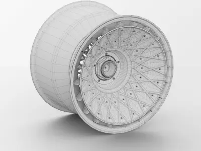 BBS E57 Turbofan 19in Rim Porsche 935 3D Model 3D model