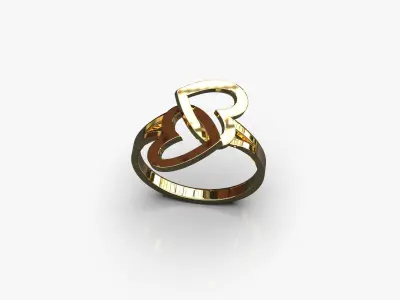 Hearts ring 3D print model