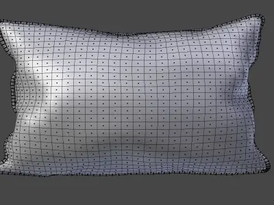 Voyage Cushion - Deers -Piped Pillow 3D model