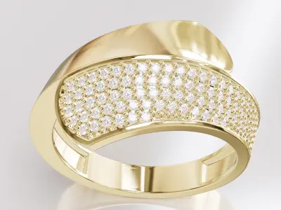 Jewelry Diamond Ring Model RG97 Free 3D print model