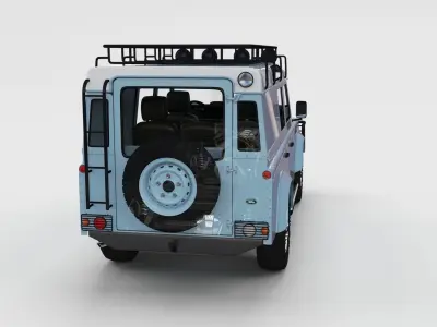 Full Land Rover Defender 110 Utility Station Wagon rev 3D model