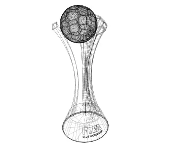 FIFA Club World Cup trophy 3D model