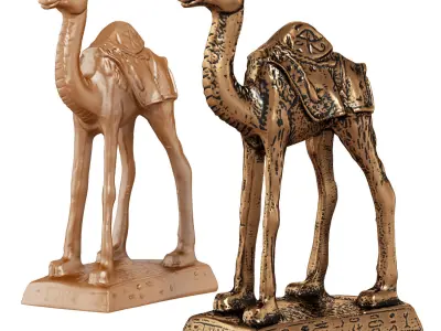 Egyptian camel figurine 3D model