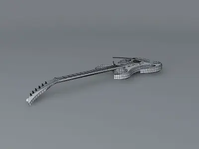 Sparkle Invader guitar Free 3D model