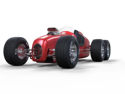 Upgraded Pat Clancy Special six-wheeler 3D model