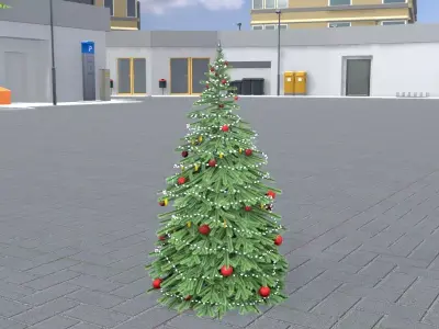 Christmas Tree Version 1 Low-poly 3D model