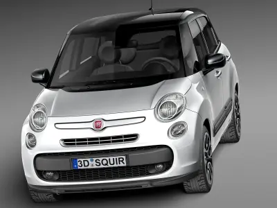 Fiat 500L 2013 3D model