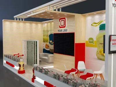 Booth Exhibition Stand a638d 3D model