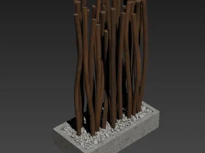 Screen small thick branch n1 3D model