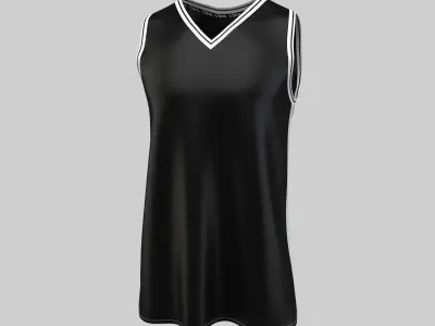 Men tank top Marvelous Designer UV map 3D model