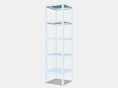 MUSKAN Shelving unit Low-poly 3D model