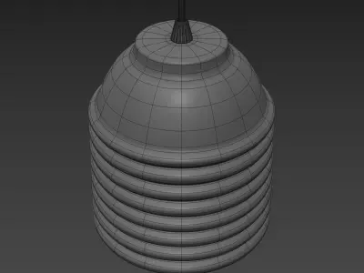 Touch Pendant Lamp Horizontal 3D model