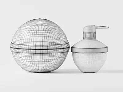 Luxury Perfume Pump Bottle 3D Model Low-poly 3D model