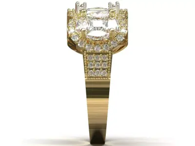 Luxury Wedding Jewelry stl 3dm Ring Model jr00248 3D print model