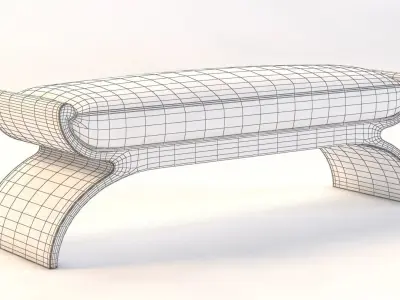 Bolier Modern Luxury Biedermeier Stool 92014 3D model