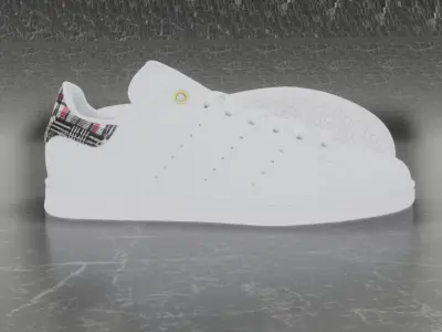 Adidas 3D Shoes - White - Stan Smith Series Low-poly 3D model