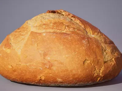 Wheat Bread 5K triangles 4K PBR textures Low-poly 3D model
