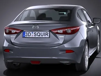 Mazda 3 sedan 2017 3D model