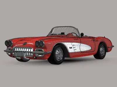 Chevrolet Corvette C1 - 1953-1962 3D model