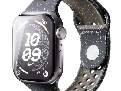 Apple Watch Series 9 Nike Sport Band Midnight Sky 3D model